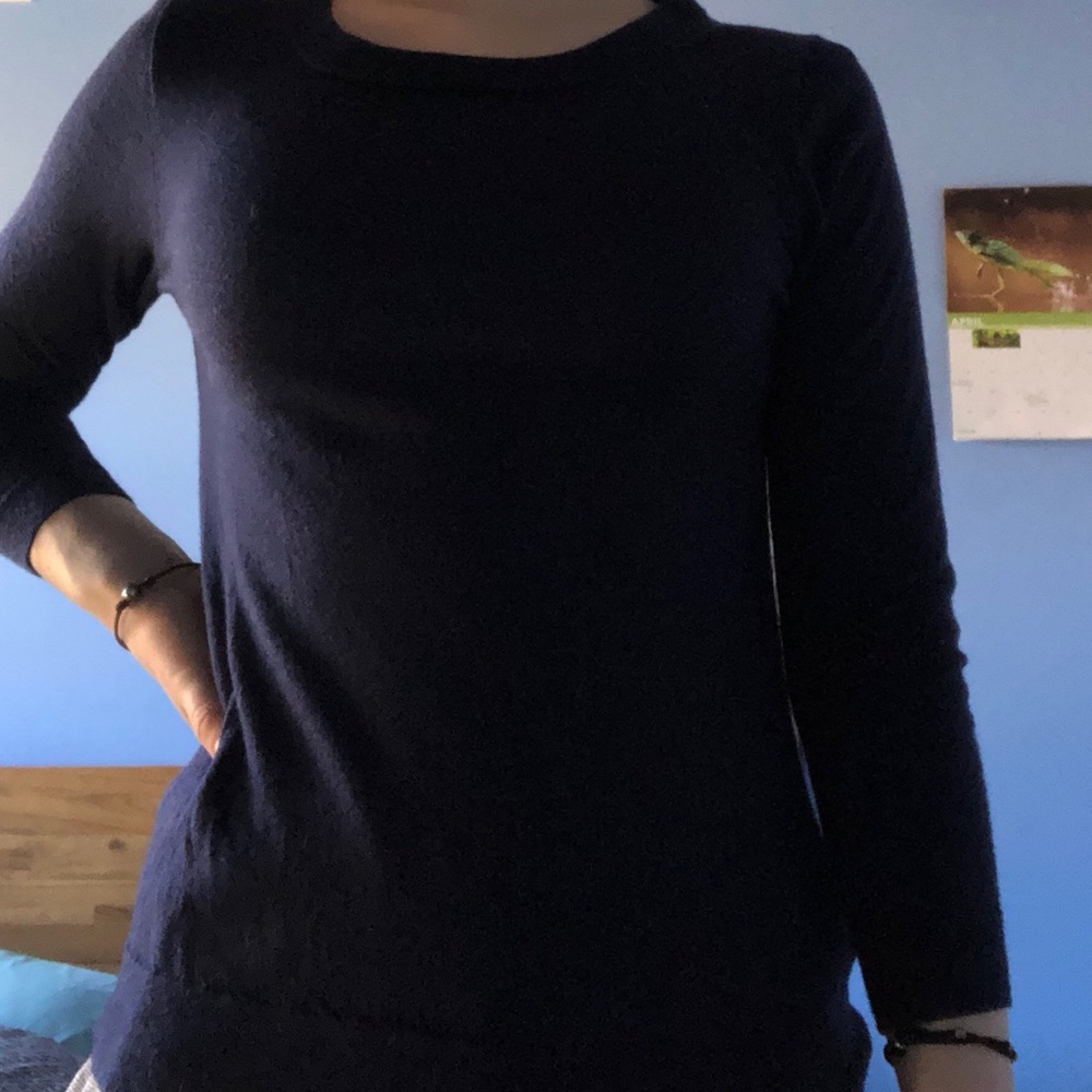 J crew navy sweater